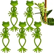 Lizihaowu Frog Plant Stand, Green Cute Frog Clip Flowerpot Climbing, Plant Holder Flower Pot Hugger Decorations (5pcs)