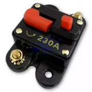230 Amp In-Line Circuit Breaker Solar/Audio/Car/RV 230A/230AMP Fuse 12V/24V DC