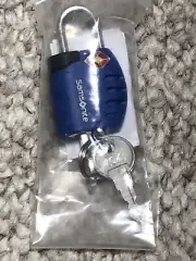 New Samsonite Key Lock TSA USA Seller Bright Blue