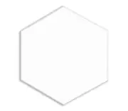 1" Hexagon White Acrylic Value Pack of 25 Discs for Arts and Crafts Plastic DIY