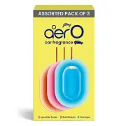 Godrej aer O Hanging Car Air Freshener Gel | Car Accessories | Assorted pack