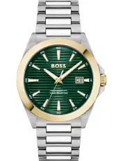 [BOSS] Strike Stainless Steel Dial 1514173 Watch in Olive Green