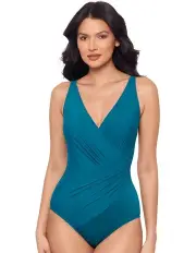 [Miraclesuit Swim] Must Have Oceanus Underwire Shaping Swimsuit in Aegean