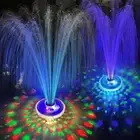 Floating Pool Fountain with Underwater Light Show Rechargeable Battery Powered