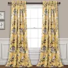 French Country Toile Light Filtering Window Curtain Panel Pair, 52" W x 84" L...