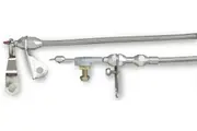 Lokar Hi-Tech Kick Down Kit Braided Stainless Steel Housing for Ford C-4 Trans
