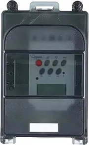Asixxsix Pool Pump Timer, 7 Day 28 ON Off Programmable Timer Switch with 2 Water Outlets, IP67 Water Proof Outdoor Digital Timer Box with Combination Lock for Heater, Filter, Outdoor