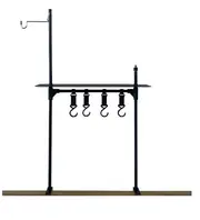 Lightweight Camping Folding IGT Table Extend Brazier Table Multifunctional Adjustable Leg Desktop Burner BBQ Table Lamp holder