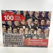 Melissa & Doug Floor Puzzle Presidents Of The United States-100 Pieces 2' x 3'