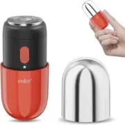 Mini Electric Shaver - Portable Electric Travel Razor - USB-C Rechargeable - RED