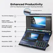 Mobile Pixels Geminos T Dual 24" Stacked Monitor