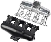 Aluminum Inlet Plenum Intake Manifold Compatible With VW Golf 7 MK7 EA888 Gen 3 Passat B8 Tiguan 2 MK2 2.0 TSI 20t 2012-19(Sliver)