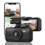 Miofive Car Camera 4K Resolution WiFi Bluetooth GPS Dash Cam 3-Inch IPS Scree...