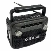 X-BASS Handheld Radio FM AM SW Radio Built-in Magnetic Speaker Support USB BT TF Headphone Music Player with Multi-band