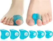 Dr. JK- Gel Toe Separators for Overlapping Toes, 6 Pack, Toe Separators for Wome