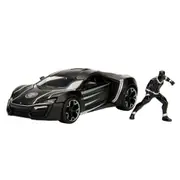 Jada 1:24 Scale Avengers Comics Lykan Hypersport & Black Panther Diecast Model