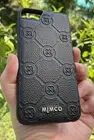 New MIMCO Phone Case/Protective Cover for iPhone SE-8-7-6s-6- Black Leather/TPU