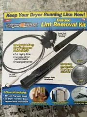 New Dryer MAX Vent Duct Cleaning Lint Trap Removal Vacuum Kit - As Seen On TV
