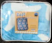 BABY BLUE SKY AIRPLANES BIG PLUSH BABY TODDLER KID PICNIC BLANKET SOFT THROW~NEW