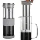 Fine Mesh Steel Infuser Cold Brew Coffee Maker Glass Coffee Carafe Home
