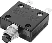 GLEAVI Manual Reset Thermal Circuit Breaker Push Button Overload Protector for Ac Dc Versatile Protection for Automotive Applications