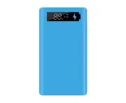 Centaurus M6 Portable Micro USB Type-C Power Bank Case DIY18650 Battery Charger Box with LCD Screen LED Light for Outdoors-Blue