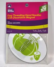 Dritz Ballpoint Hand Needles With Decorative Magnet 27518
