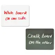Pacon Combo Board, 2-Sided, Chalk/Whiteboard, 9" x 12", 10 Boards