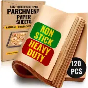 Quarter Sheet Pans 8x12 Inch Pack of 120 Parchment Paper Baking Sheets by Bak...
