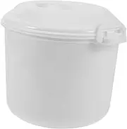 FIXOSHEE 1Set Microwave Rice Cooker Food Container with Steaming Tray for Effortless Cooking for Home Office Party Use Simple Design Convenient Saving Rice Cooking