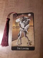 The Lovers- Deviant Tarot Bookmark Oracle Card Art Deck Gift, Purified & Charged