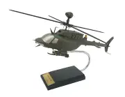 US Army Bell OH-58D 406 Kiowa Warrior Desk Top Display Model 1/30 SC Helicopter