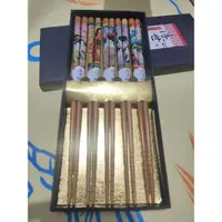 在飛比找蝦皮購物優惠-日式 浮世繪箸 精美 竹筷 筷子 禮盒 五雙一組