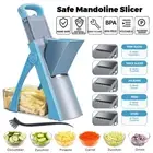 Safe Mandoline Slicer for Kitchen Vegetable Chopper Food Cutter Blades +Brush AU