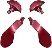 4PCS Metal Back Paddles for PS5 DualSense Edge Controller, Replacement Rear Paddles for PS5 Dualsense Edge Controller Rear Parts,Interchangeable Metal Rear for PS5 Dualsense Edge Controller (Red)