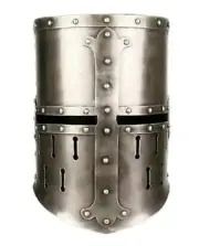 Medieval Great Helmet Knight Templar Crusader Helmet replica.