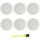 6pcs Round Washable Microfiber Replacement Steam Mop Pad Fit For Shark S7000AMZ