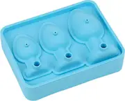 Prank Butt Plug Shaped Ices Cubes Trays, Funny Silicone Mold for DIY Cake Chocolate Candy Blue