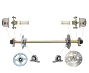 Go Cart Drift Trike Go Kart Quad 740mm length 22mm Complete Rear Axle Kit