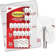 Command Small Wire Value Pack, 16 Hooks and 24 Strips, GP067-16NA