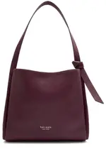 Kate Spade New York Knott Large Leather Shoulder bag - Dark Purple ONE SIZE