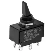 NTE Electronics 54-085 SWITCH TOGGLE 6A 125VAC .5" MOUNT NYLON PADDLE