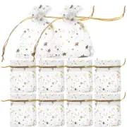 50Pcs Drawstring Gift Bag Small Pouch Mesh Jewelry Bags Mesh Gift Bag