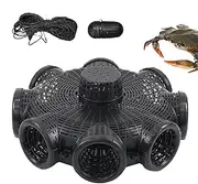 Fish Traps for Small Fish - Cage Fishing Trap | Crab Trap Fishing Lure, Crawfish Net Cage with 8 Holes, Portable Shrimp Traps, Fishing Accessories