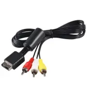 PS2 PS3 AV Cable, Audio Video AV RCA Cable Cord for PlayStation 1, PlayStatio...