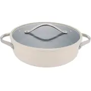 28cm PYROLUX NEXGEN Chef Pan 4.1L Ivory - Ceramic Non-Stick, Induction Base, Oven Safe, Recycled Aluminium