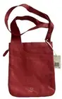 Radley London Red Leather Zip Around Cross Body Purse Bag Adjustable Strap NWT