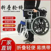 在飛比找樂天市場購物網優惠-老人輪椅 小型 折疊輕便輪椅 便攜 可上飛機 老年人輪椅 殘