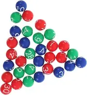 Abaodam Colorful Bingo Balls for Draws Easy to Use Prize Balls Compatible with Lottery Machines for Party Favors Precision Crafted