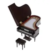 1/6 Scale Miniature Musical Instrument Wooden Piano Model